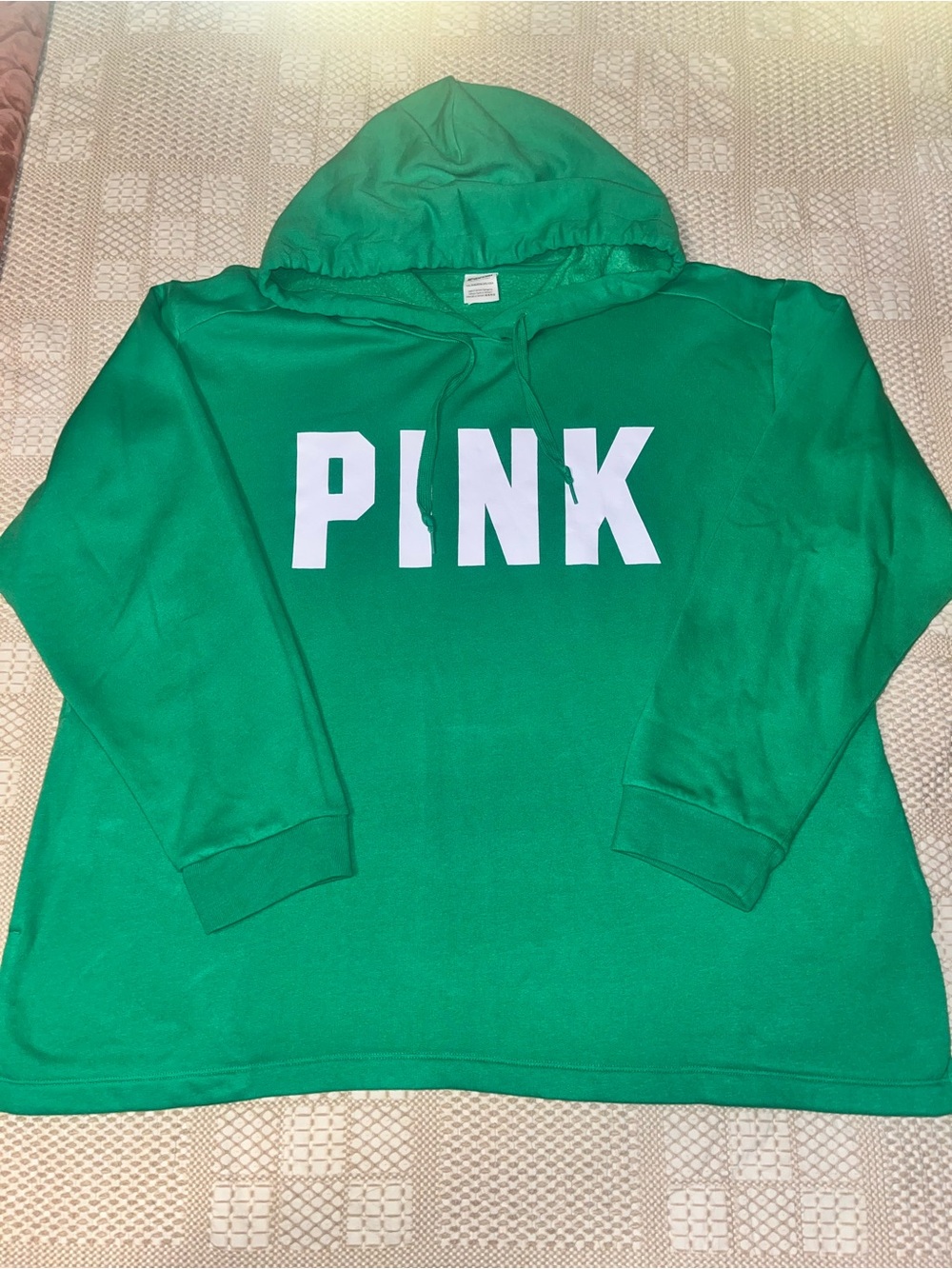 PINK Victoria's Secret Hooded Sweatshirt Green